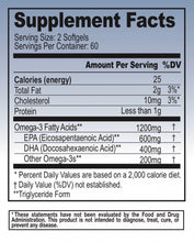 Load image into Gallery viewer, Omega-3 Fish Oil - 2 Month Supply - Pharmaceutical Grade