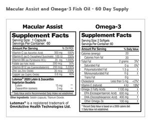 Macular Assist & Omega-3 Combo- 2 Month Supply